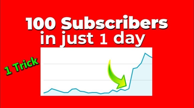 How To Get First 100 SUBSCRIBERS – In Just 1 Day || How To Get More SUBSCRIBERS On Youtube Fast 2024